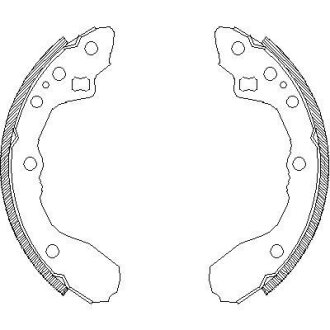Гальмівні колодки (набір) ROADHOUSE 434400