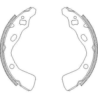 Гальмівні колодки (набір) ROADHOUSE 438200