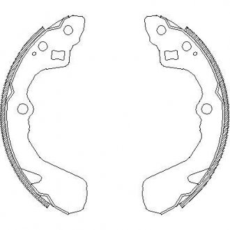 Гальмівні колодки (набір) ROADHOUSE 438600
