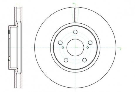 Тормозной диск ROADHOUSE 61076.10 (фото 1)