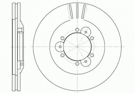 Тормозной диск ROADHOUSE 6560.10 (фото 1)