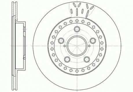 Гальмівний диск ROADHOUSE 656110 (фото 1)