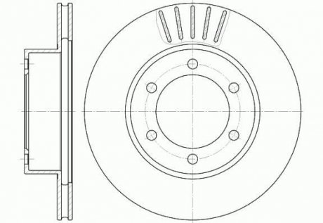 Тормозной диск ROADHOUSE 6562.10 (фото 1)