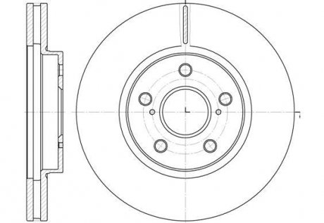 Тормозной диск ROADHOUSE 6862.10 (фото 1)