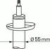 Амортизатор передн Лів/Прав AUDI A3 SEAT LEON SKODA OCTAVIA II, YETI VW CADDY III, GOLF V, GOLF VI, JETTA III, TOURAN 1.2-3.2 05.03-12.17 SACHS 311852 (фото 1)