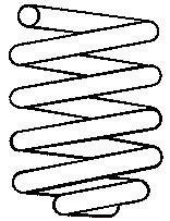 Пружина передняя VW Passat B3 B4 92-96г. d12.5h372mm. SACHS 997462