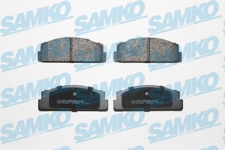 Тормозные колодки, дисковый тормоз (набор) SAMKO 5SP003 (фото 1)