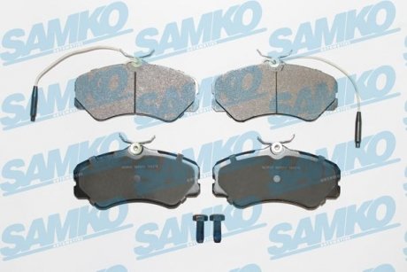 Тормозные колодки, дисковый тормоз (набор) SAMKO 5SP011 (фото 1)