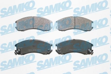 Тормозные колодки, дисковый тормоз (набор) SAMKO 5SP036 (фото 1)