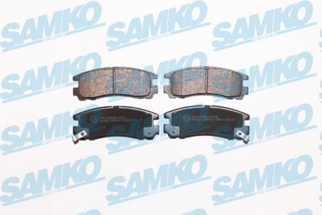 Тормозные колодки, дисковый тормоз (набор) SAMKO 5SP043 (фото 1)
