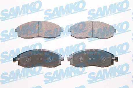 Тормозные колодки, дисковый тормоз (набор) SAMKO 5SP1015 (фото 1)