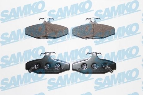Тормозные колодки, дисковый тормоз (набор) SAMKO 5SP1018 (фото 1)