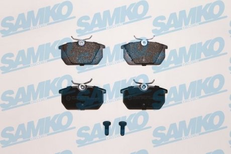 Тормозные колодки, дисковый тормоз (набор) SAMKO 5SP101 (фото 1)