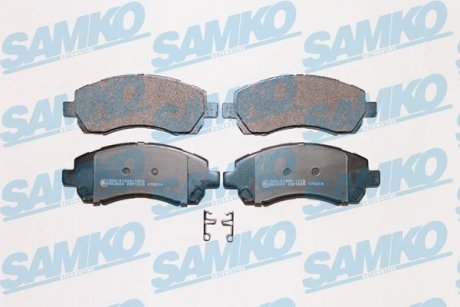 Тормозные колодки, дисковый тормоз (набор) SAMKO 5SP1025 (фото 1)