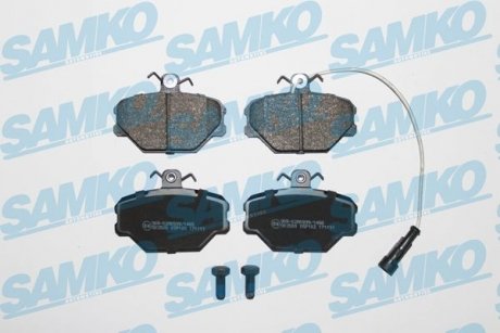 Тормозные колодки, дисковый тормоз (набор) SAMKO 5SP102 (фото 1)