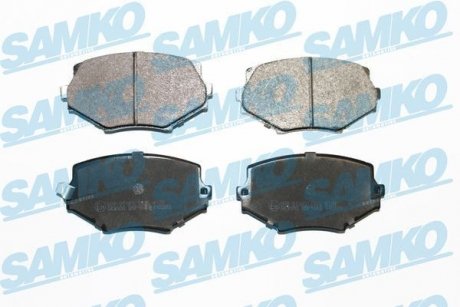 Тормозные колодки, дисковый тормоз (набор) SAMKO 5SP1043 (фото 1)