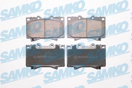 Гальмівні колодки, дискове гальмо (набір) SAMKO 5SP1050 (фото 1)