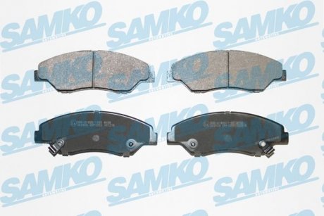 Тормозные колодки, дисковый тормоз (набор) SAMKO 5SP1053 (фото 1)