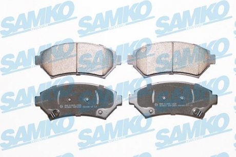 Тормозные колодки, дисковый тормоз (набор) SAMKO 5SP1054 (фото 1)