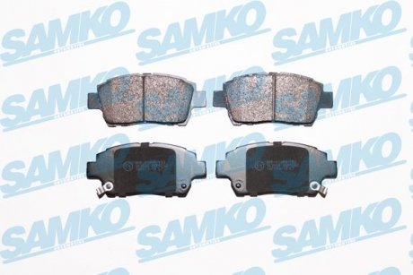 Тормозные колодки, дисковый тормоз (набор) SAMKO 5SP1062 (фото 1)