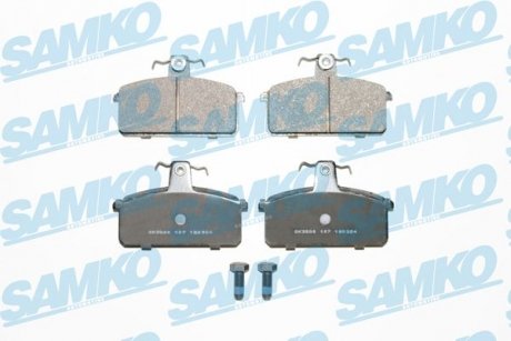 Тормозные колодки, дисковый тормоз (набор) SAMKO 5SP107 (фото 1)