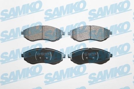 Тормозные колодки, дисковый тормоз (набор) SAMKO 5SP1080