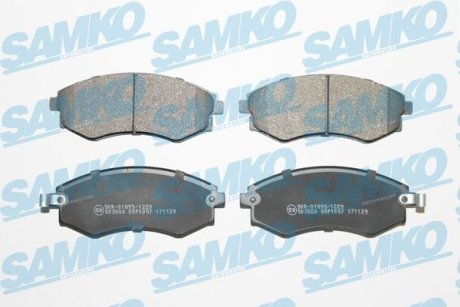Тормозные колодки, дисковый тормоз (набор) SAMKO 5SP1097 (фото 1)