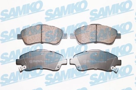 Тормозные колодки, дисковый тормоз (набор) SAMKO 5SP1114 (фото 1)