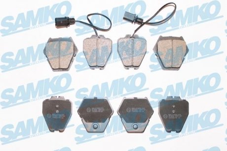 Тормозные колодки, дисковый тормоз (набор) SAMKO 5SP1121 (фото 1)