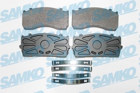 Тормозные колодки, дисковый тормоз (набор) SAMKO 5SP1169 (фото 1)