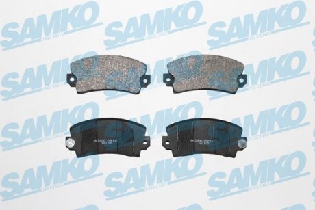 Тормозные колодки, дисковый тормоз (набор) SAMKO 5SP117 (фото 1)