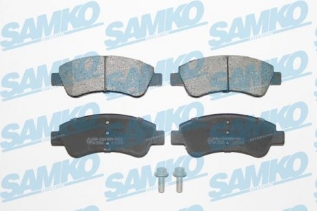 Тормозные колодки, дисковый тормоз (набор) SAMKO 5SP1188 (фото 1)