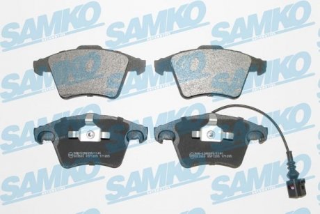 Тормозные колодки, дисковый тормоз (набор) SAMKO 5SP1205 (фото 1)