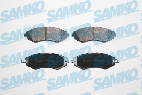 Тормозные колодки, дисковый тормоз (набор) SAMKO 5SP1208 (фото 1)