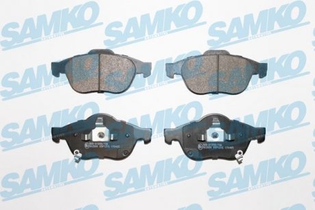 Тормозные колодки, дисковый тормоз (набор) SAMKO 5SP1215 (фото 1)