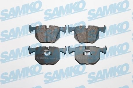 Тормозные колодки, дисковый тормоз (набор) SAMKO 5SP1231 (фото 1)