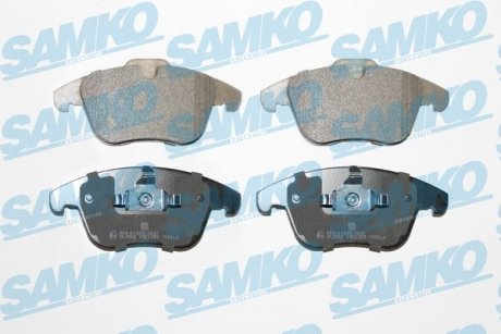 Тормозные колодки, дисковый тормоз (набор) SAMKO 5SP1255 (фото 1)
