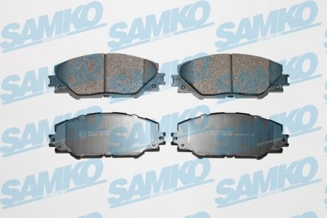 Тормозные колодки, дисковый тормоз (набор) SAMKO 5SP1282 (фото 1)