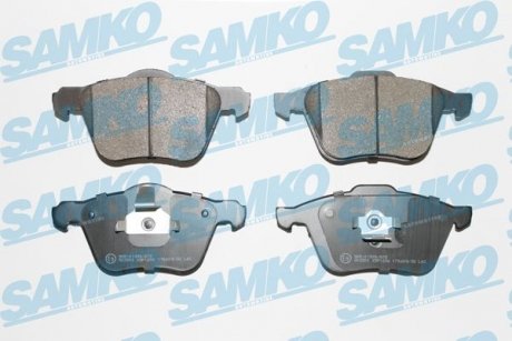 Гальмівні колодки, дискове гальмо (набір) SAMKO 5SP1286 (фото 1)