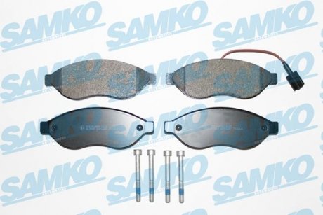 Колодки гальмівні передні (1.1-1.5t) 06- SAMKO 5SP1287
