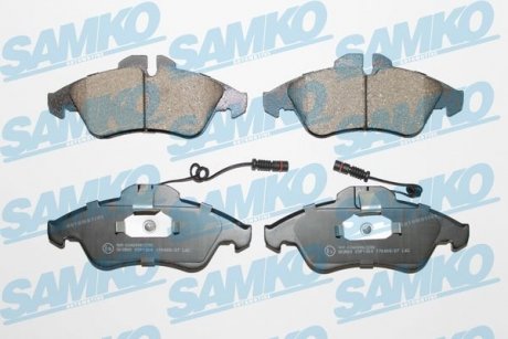 Тормозные колодки, дисковый тормоз (набор) SAMKO 5SP1304 (фото 1)