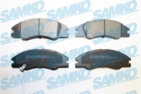 Тормозные колодки, дисковый тормоз (набор) SAMKO 5SP1349 (фото 1)
