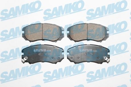 Тормозные колодки, дисковый тормоз (набор) SAMKO 5SP1369 (фото 1)
