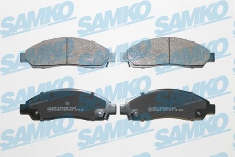 Гальмівні колодки, дискове гальмо (набір) SAMKO 5SP1372 (фото 1)