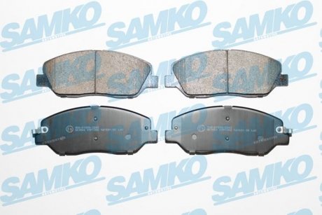 Гальмівні колодки, дискове гальмо (набір) SAMKO 5SP1382 (фото 1)