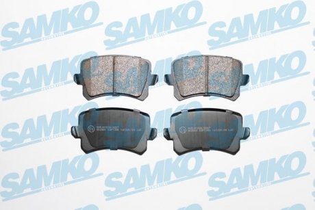 Гальмівні колодки, дискове гальмо (набір) SAMKO 5SP1390 (фото 1)