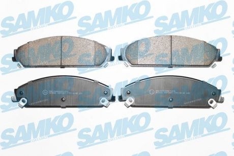 Тормозные колодки, дисковый тормоз (набор) SAMKO 5SP1401 (фото 1)