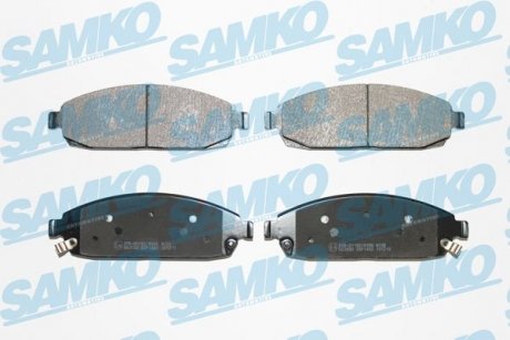 Тормозные колодки, дисковый тормоз (набор) SAMKO 5SP1403 (фото 1)