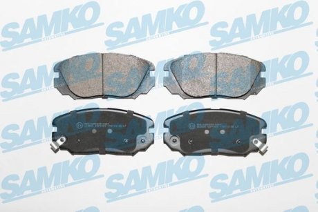 Тормозные колодки, дисковый тормоз (набор) SAMKO 5SP1409 (фото 1)