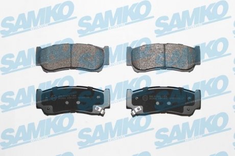 Тормозные колодки, дисковый тормоз (набор) SAMKO 5SP1417 (фото 1)